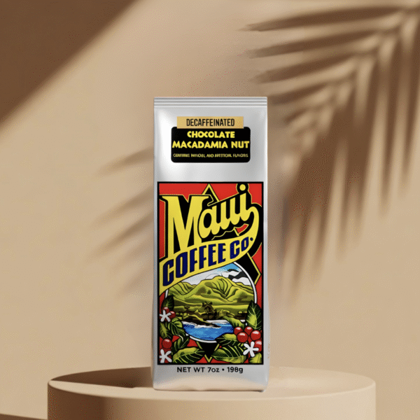 Maui Coffee Co. Chocolate Macadamia Nut Decaffeinated Coffee Hero Image