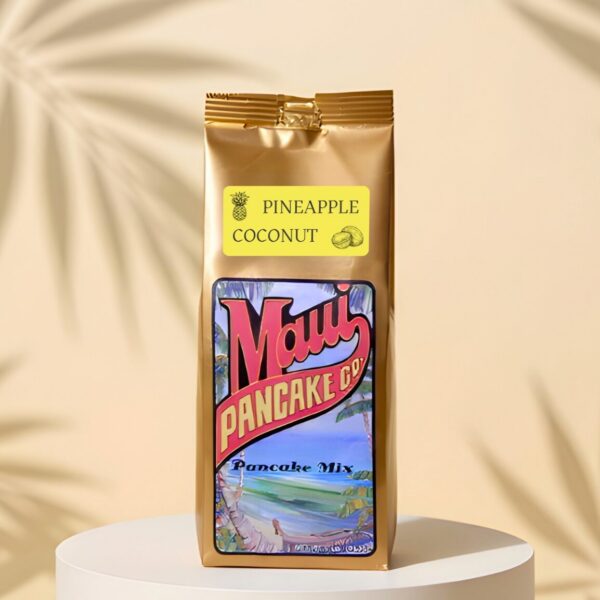 Maui Pancake Co. Pineapple Macadamia Nut Pancake Mix Product Image Hero