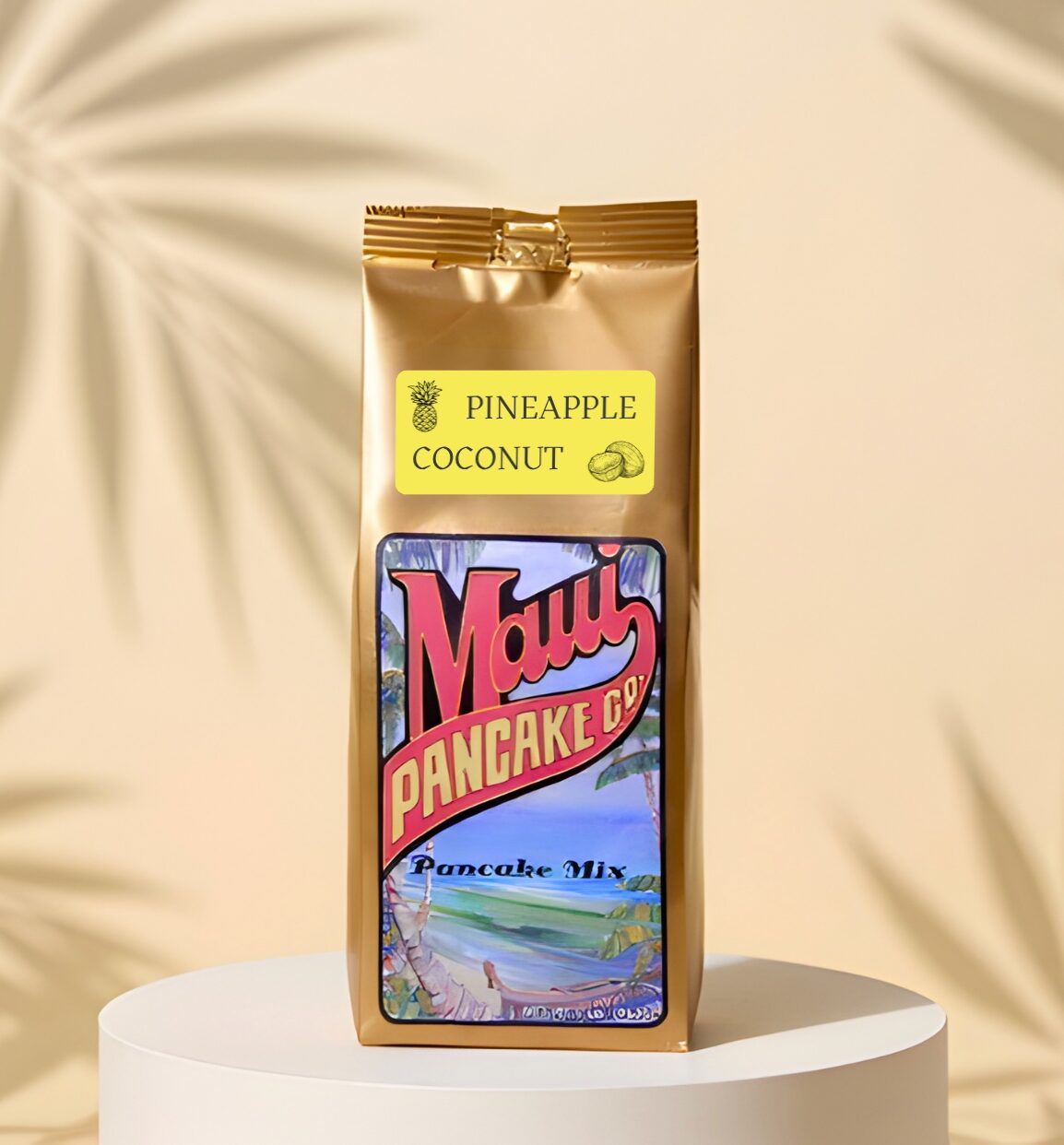 Maui Pancake Co. Pineapple Macadamia Nut Pancake Mix Product Image Hero