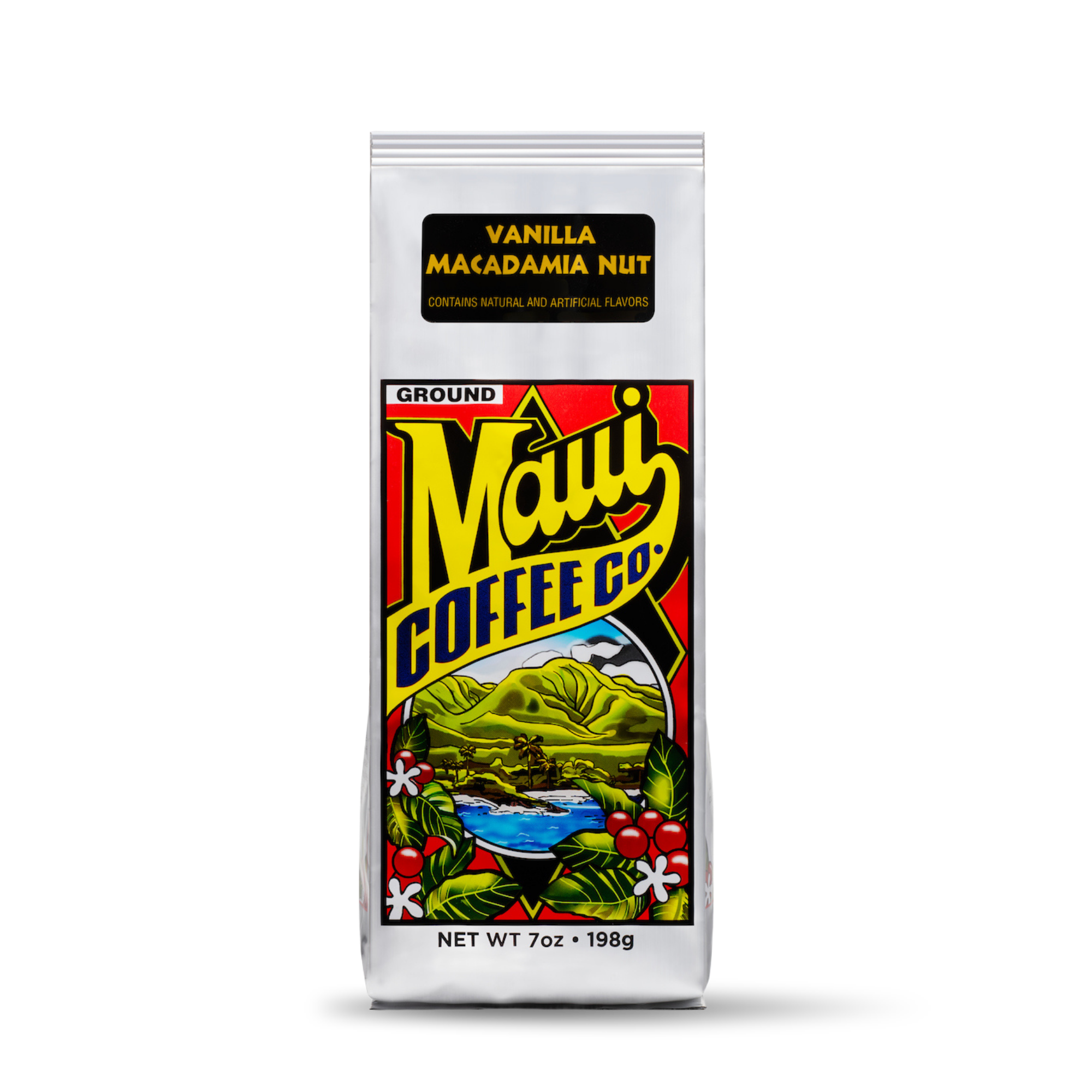 Vanilla Macadamia Nut coffee bag